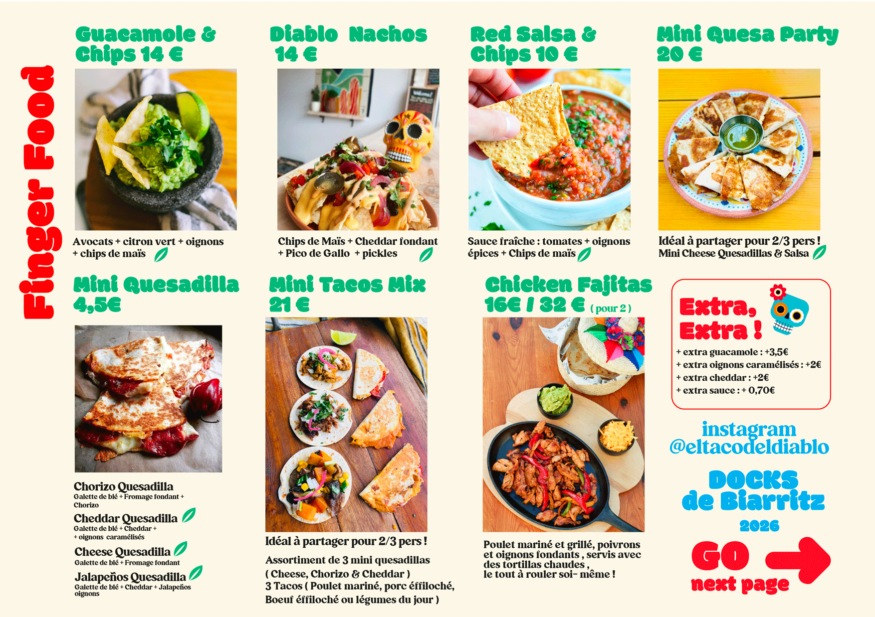 El Taco Del Diablo Menu